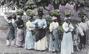 Woman Carrying Bananas